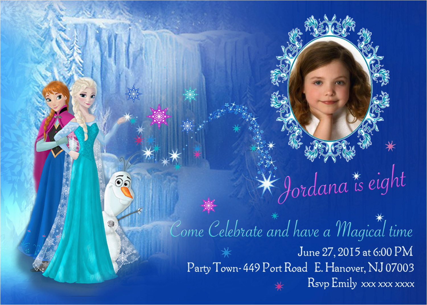 diy print frozen invitations frozen