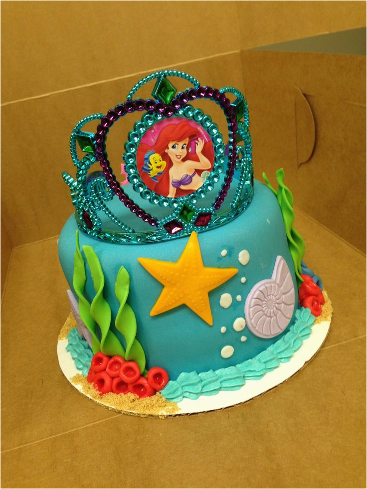 little mermaid birthday cake