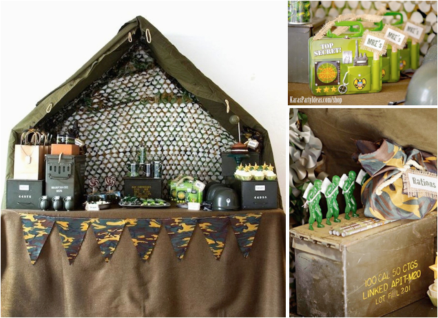 army camouflage themed birthday party karas party ideas shop