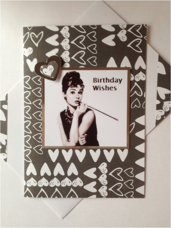 audrey hepburn birthday card famous british actress and