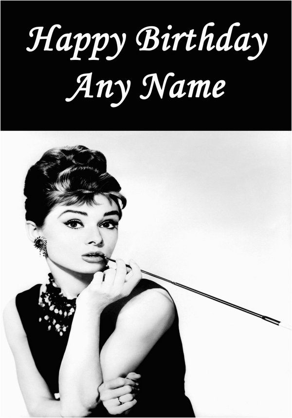 Audrey Hepburn Birthday Card Audrey Hepburn Birthday Card Birthdaybuzz