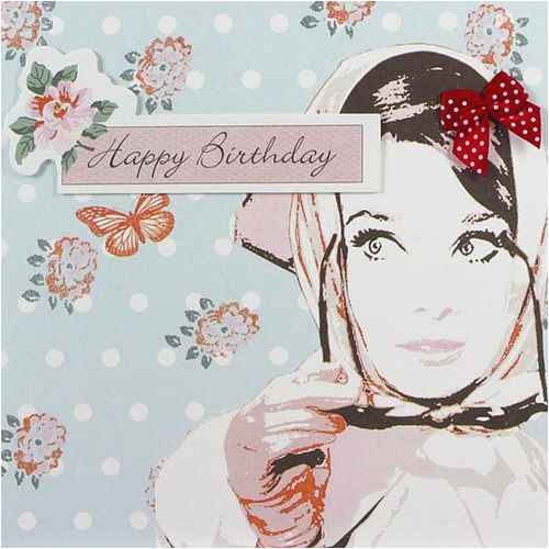 simply darling audrey scarf happy birthday card desk