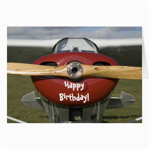 airplane pilot happy birthday card 137189464272536977