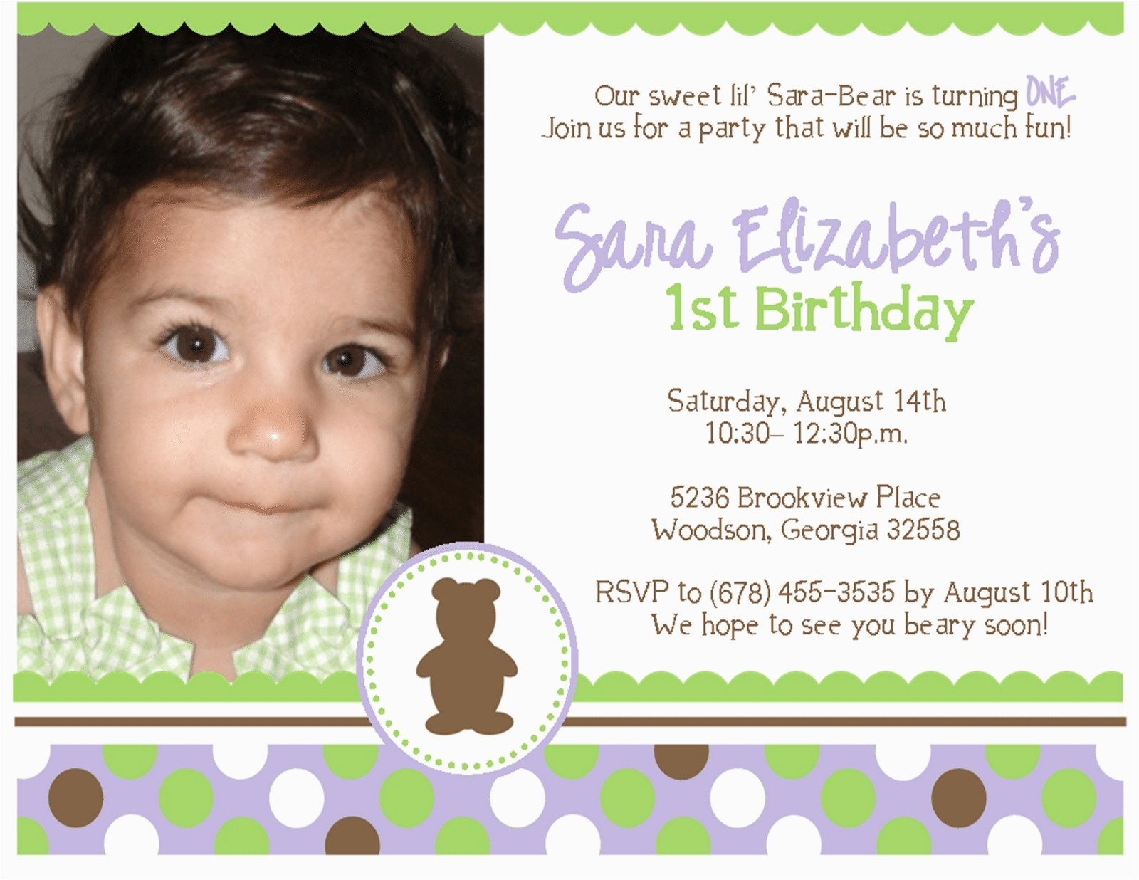 1st birthday invitation quotes for baby girl best happy
