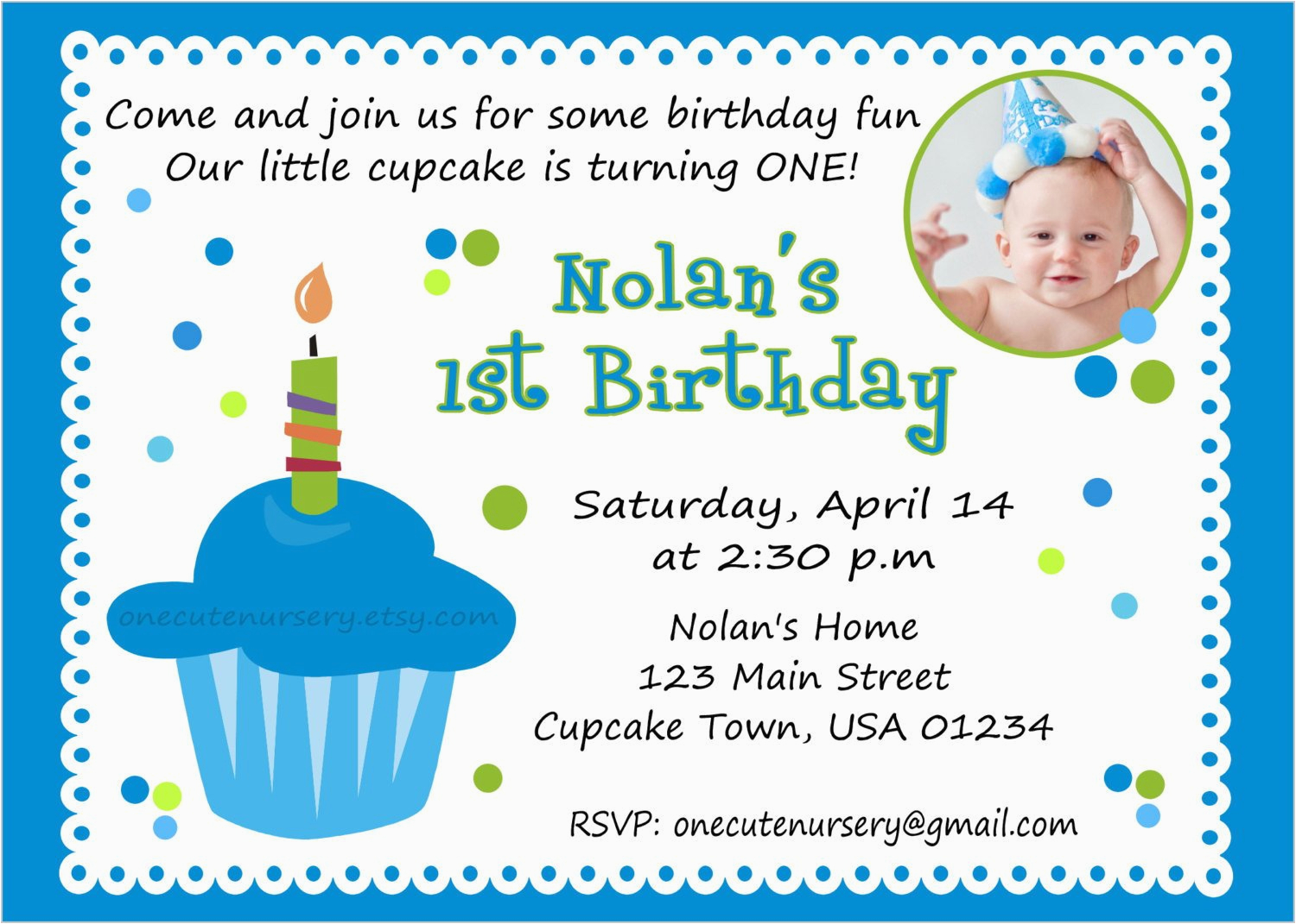Baby Boy First Birthday Invitation Quotes Birthdaybuzz