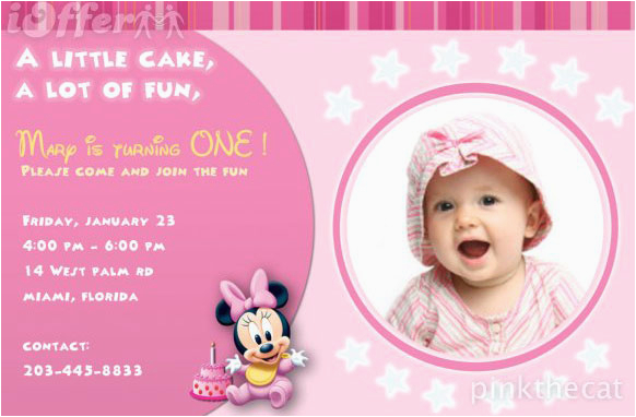 1st birthday photo invitations girl so pretty