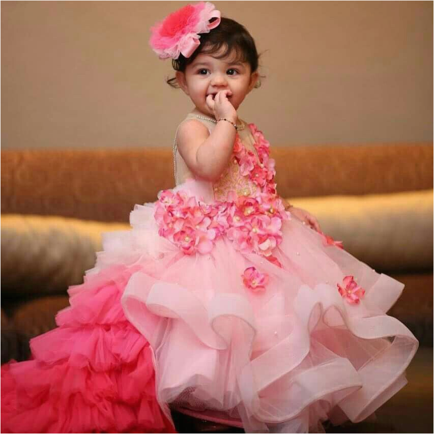 beautiful full long dress for the cutest baby girl