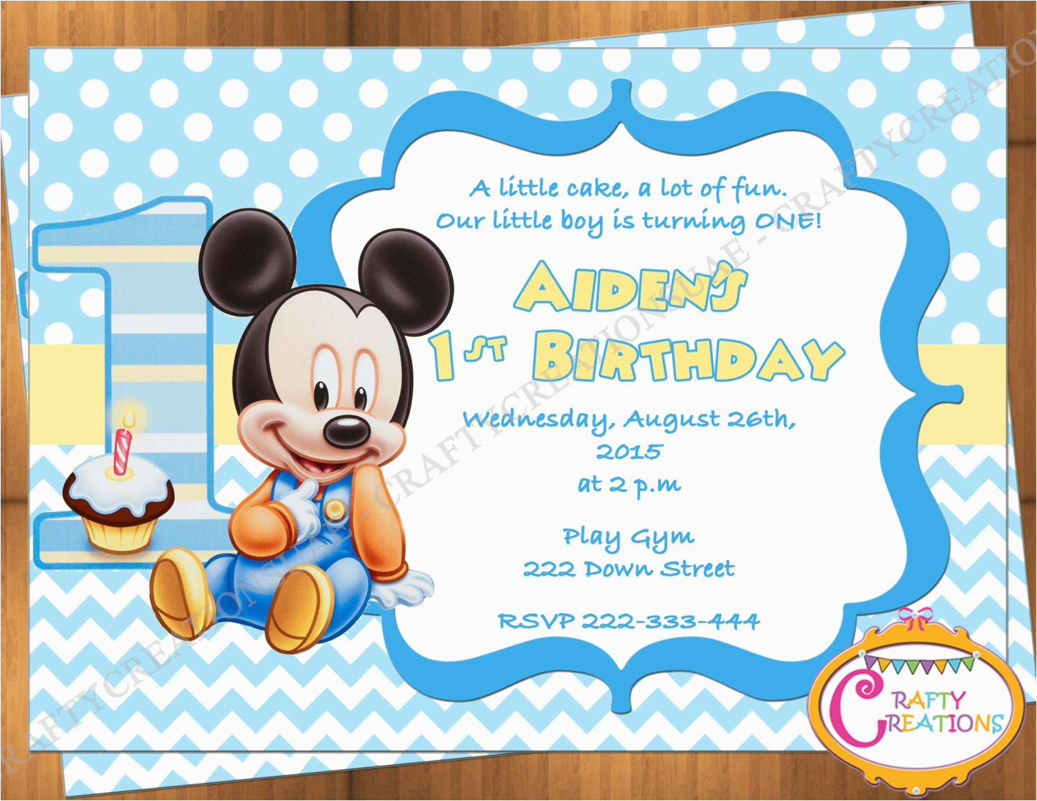 baby mickey mouse first birthday