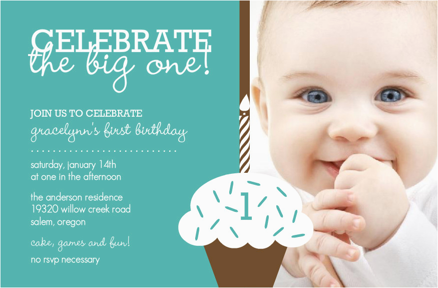 free baby first birthday invitation