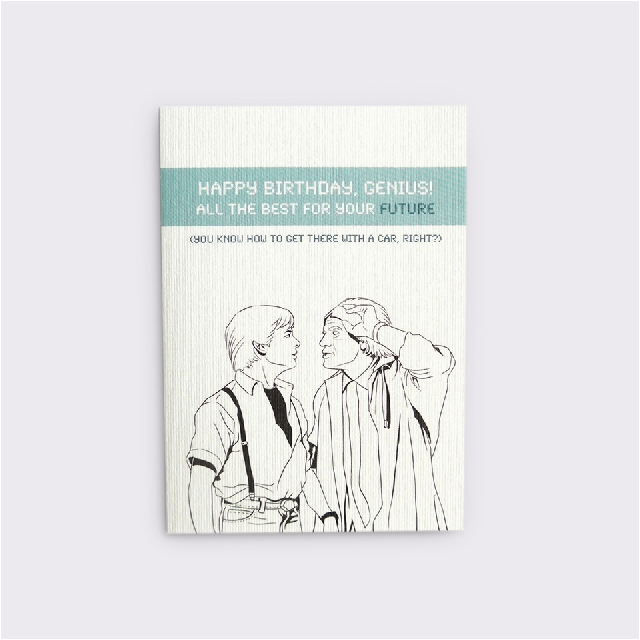 back to the future greeting card
