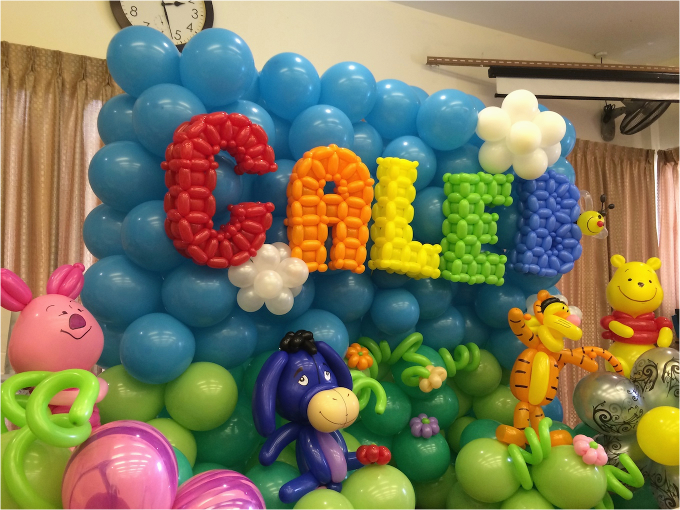 cartoon balloon decorations for birthday party