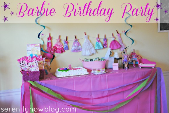 throw barbie birthday party at home