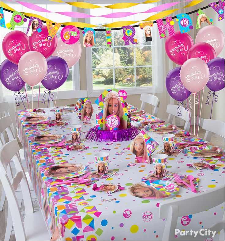 barbie party decorations