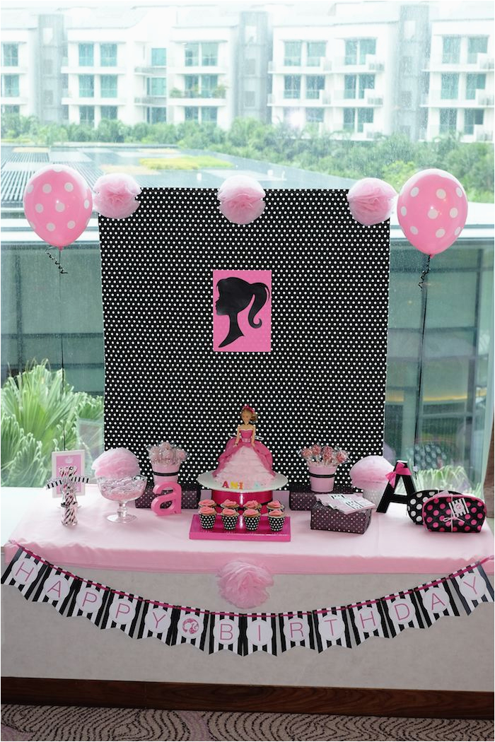 barbie themed birthday party