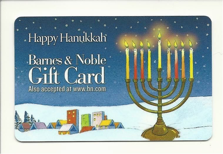 happy hanukkah barnes noble gift card no value ebay