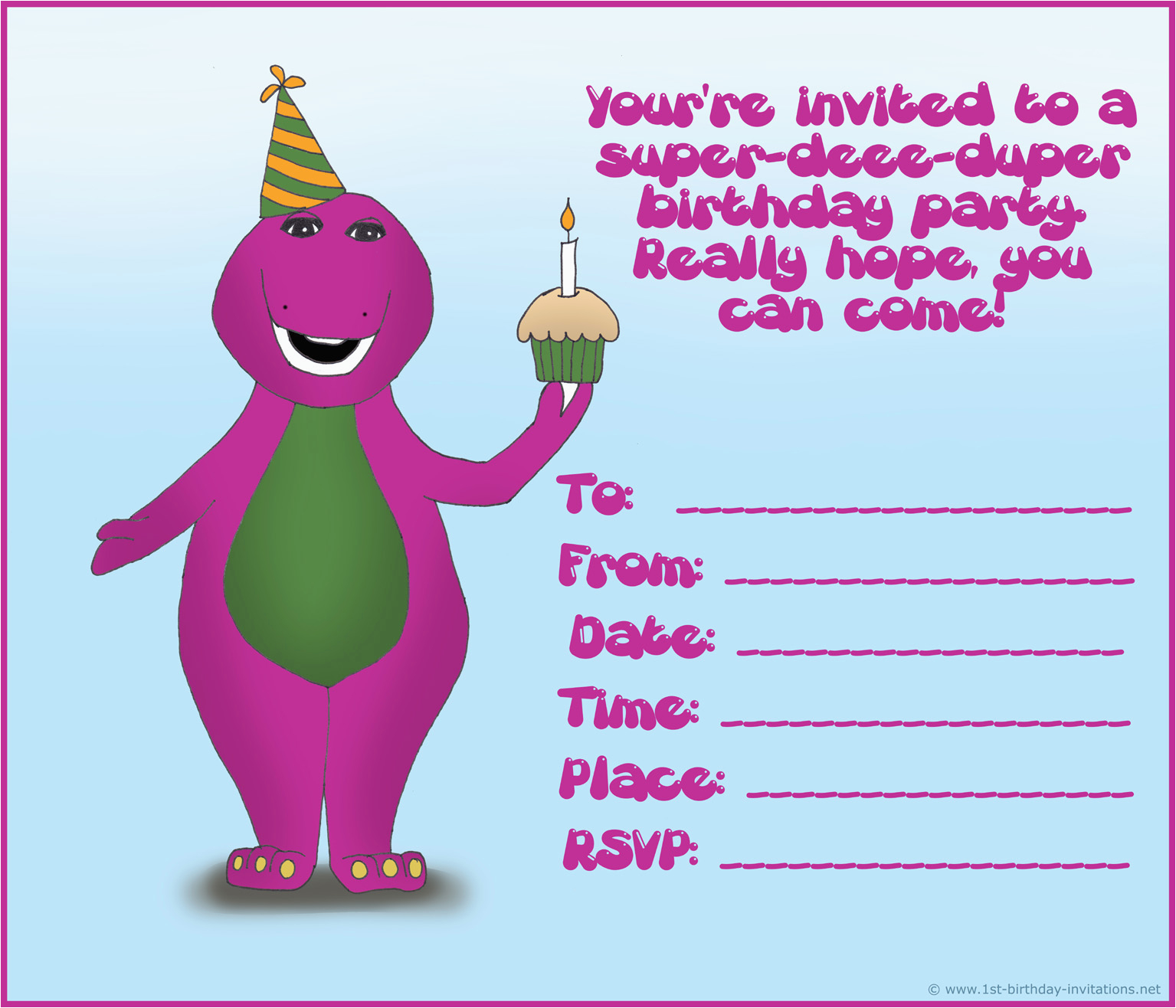 create birthday invitations