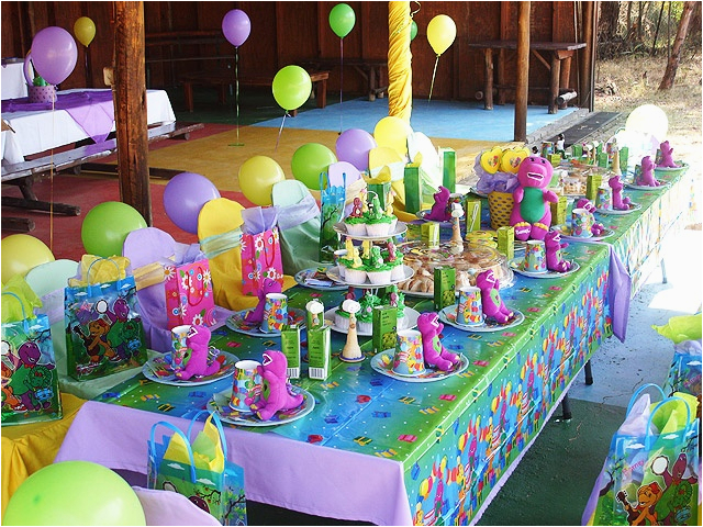 barney themed birthday