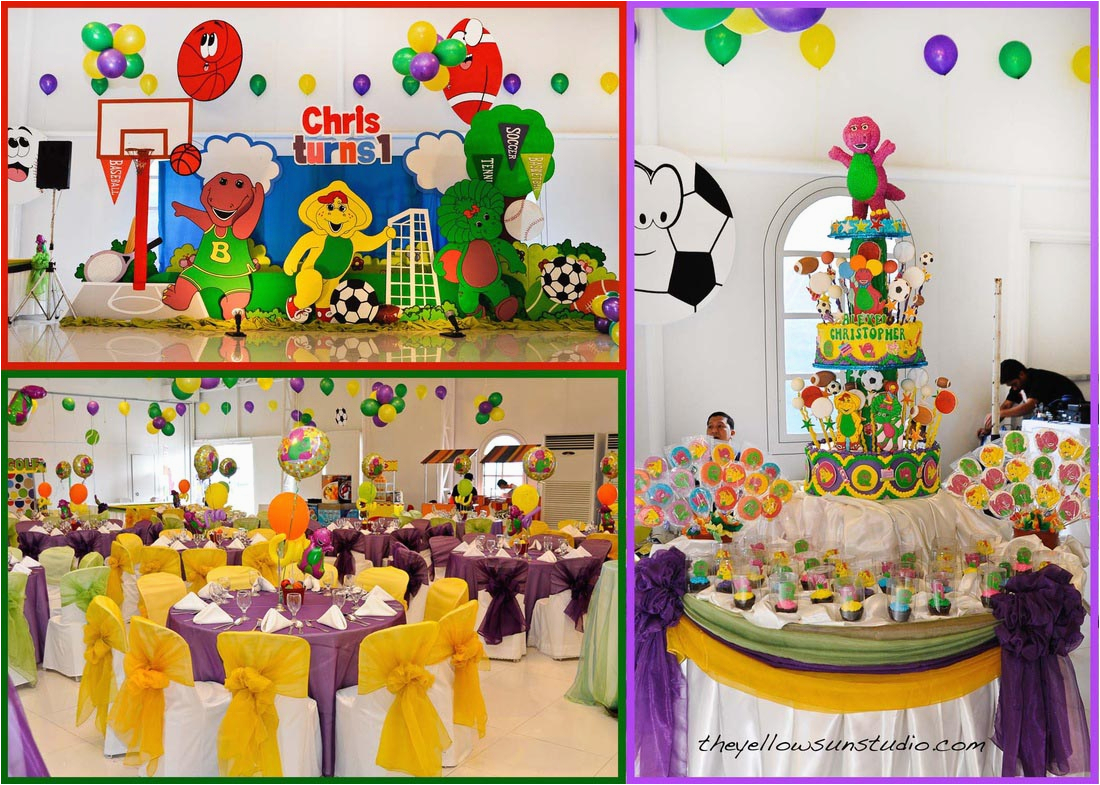 barney birthday party ideas