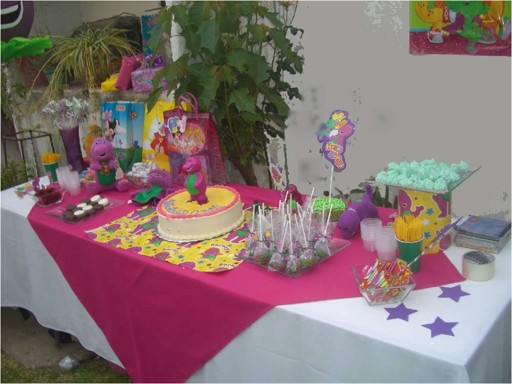 lovely barney birthday party