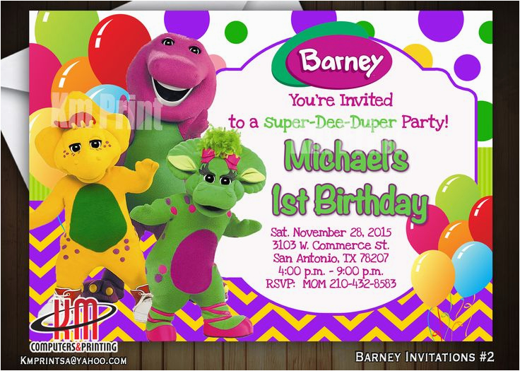barney birthday ideas