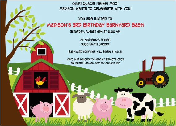 printable farm animals birthday party