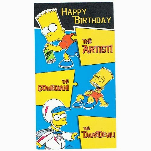 collectionhdwn happy birthday simpsons card