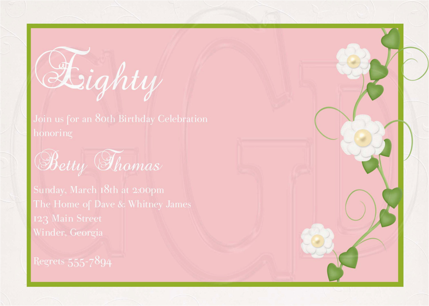 best 10 80th birthday invitation wording inspiration