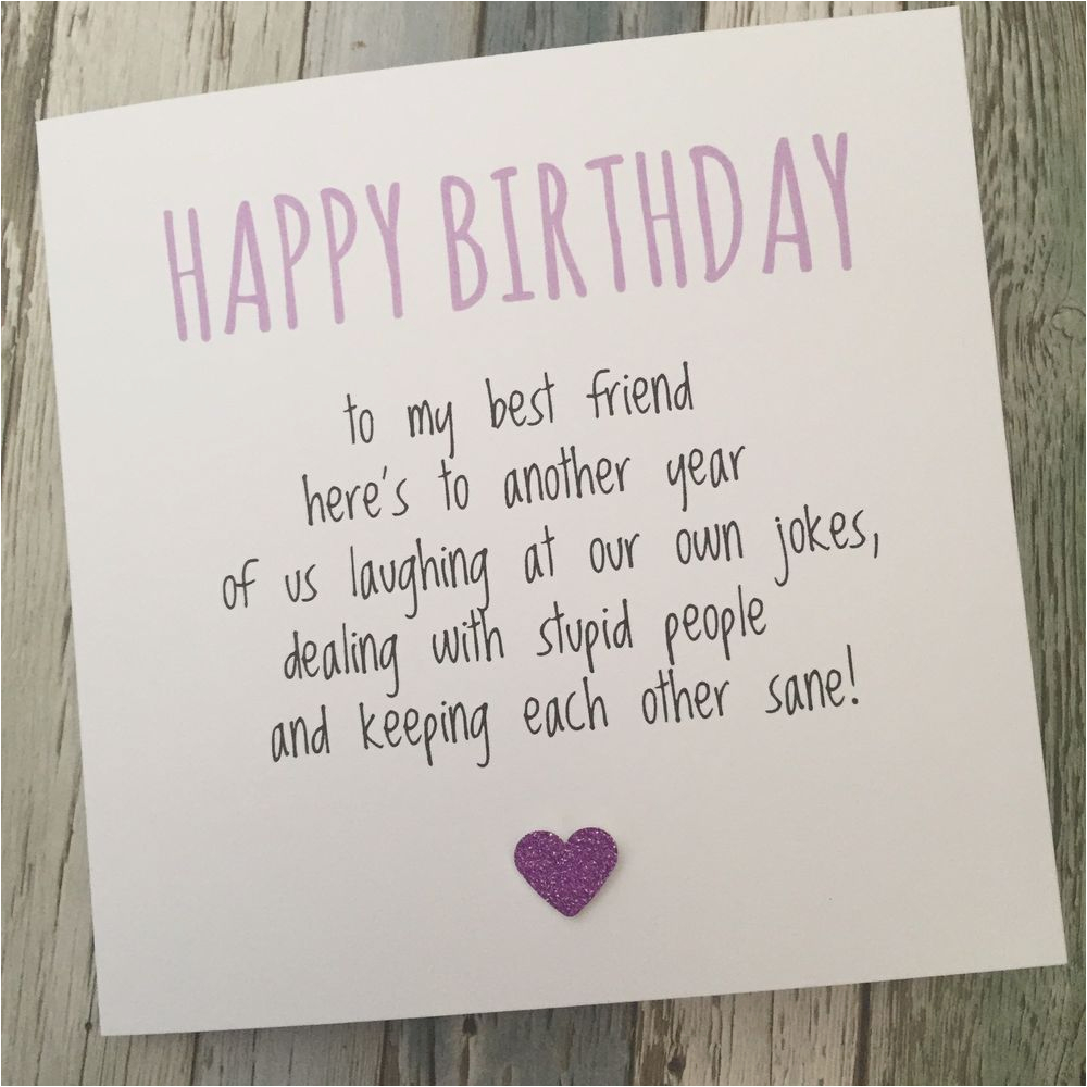 funny best friend birthday card bestie humour fun