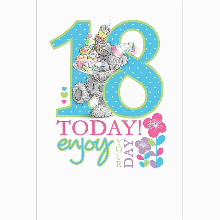 18th birthday me to you bear card a01ms232 me to you