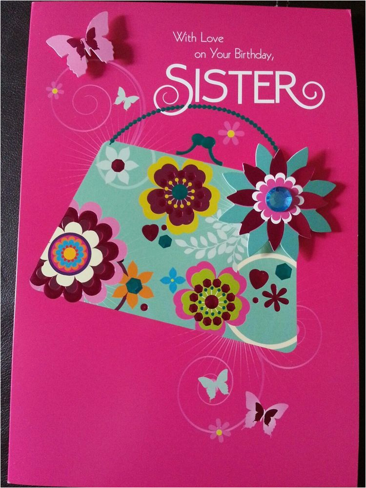 luxury 3d hallmark sister birthday card ebay