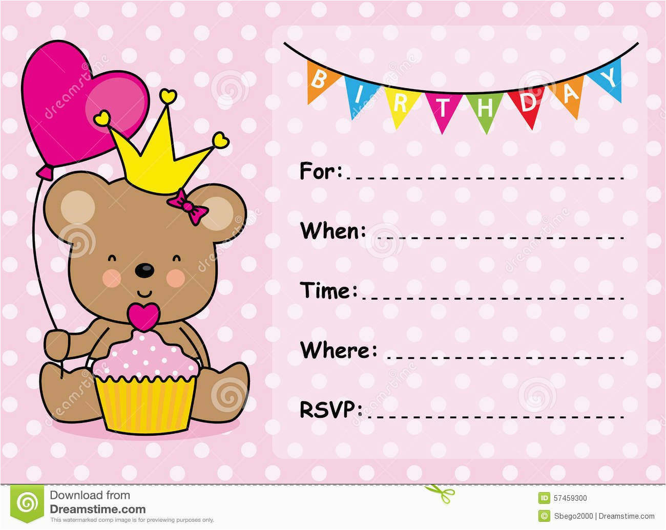 invitation card for birthday