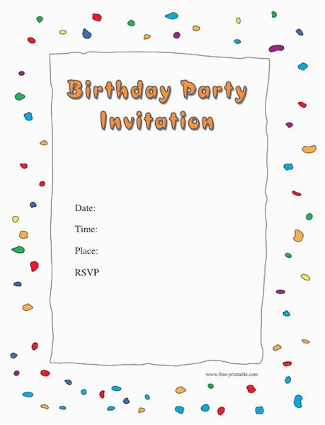 Birthday Bash Invitations Templates 40 Free Birthday Party Invitation Templates Template Lab