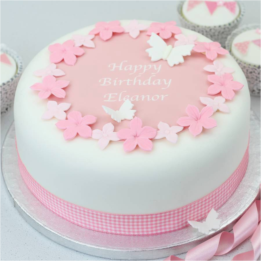 personalised flowers birthday cake decorating kit