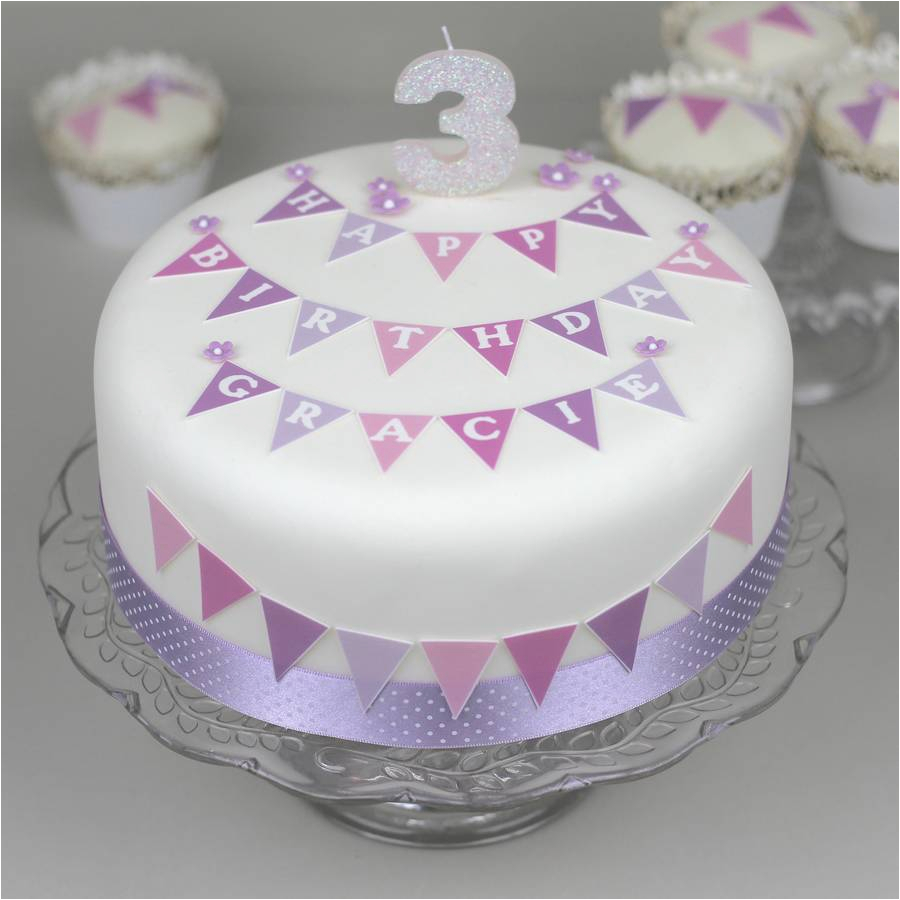 birthday bunting cake decorating kit