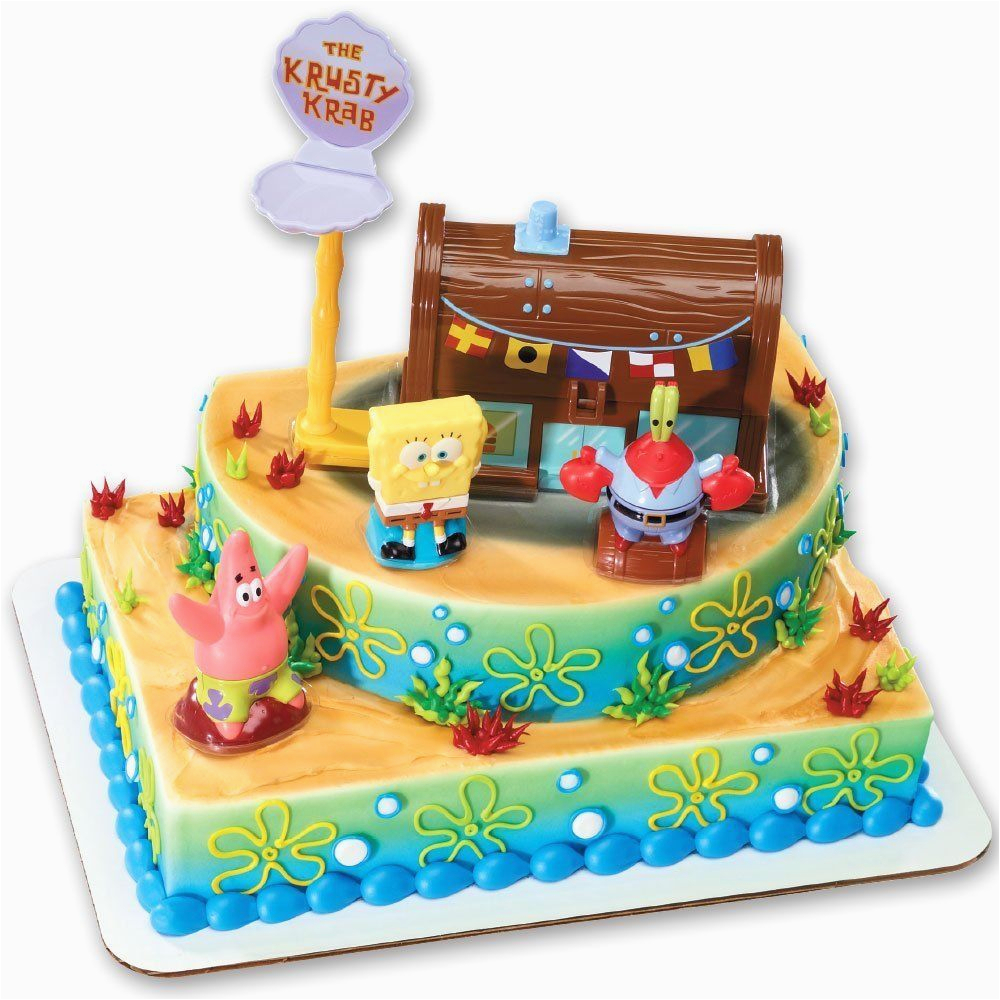 Birthday Cake Kits for Cake Decorating Spongebob Cake Decorating Kit topper Ebay