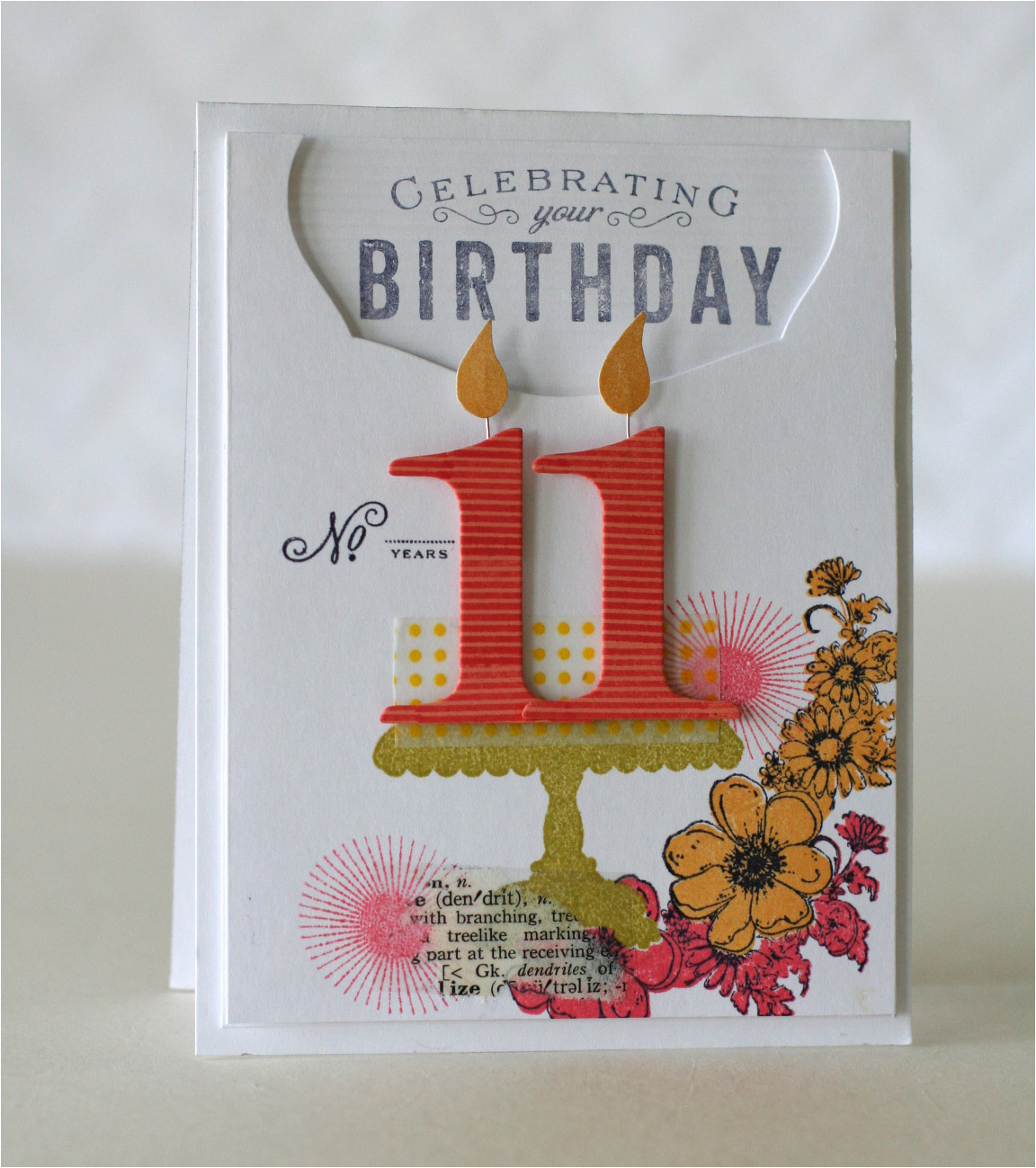 Birthday Card 11 Yr Old Girl Notable Nest Girl 39 S 11th Birthday Pti Blog Hop