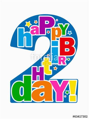 quot quot happy 2nd birthday quot card second two years old you re 2
