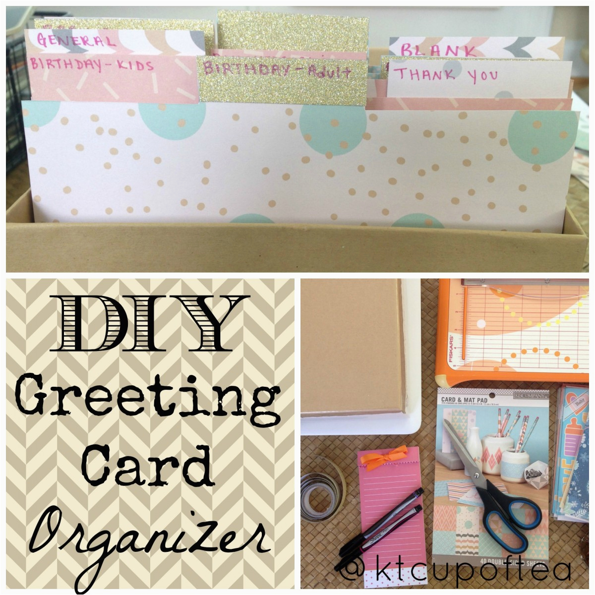 diy greeting card organizer box diy do it your self