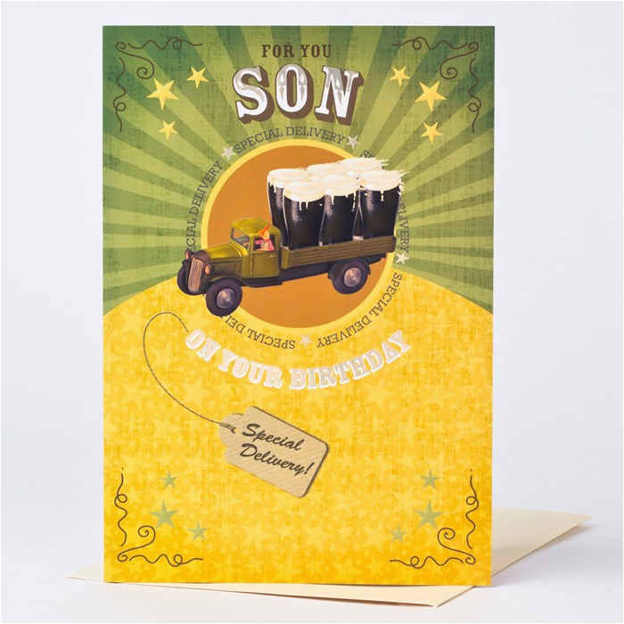 birthday card son special delivery only 99p