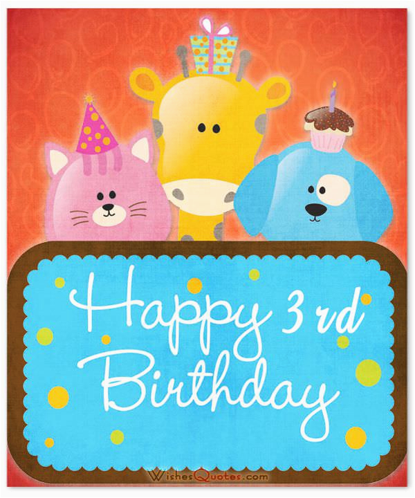 Birthday Card for 3 Year Old Grandson 3rd Birthday Wishes