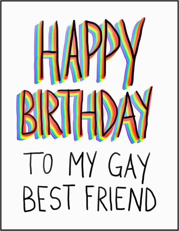 birthday card happy birthday to my gay