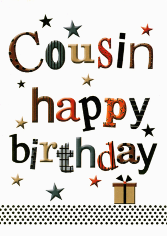 cousin birthday card happy words