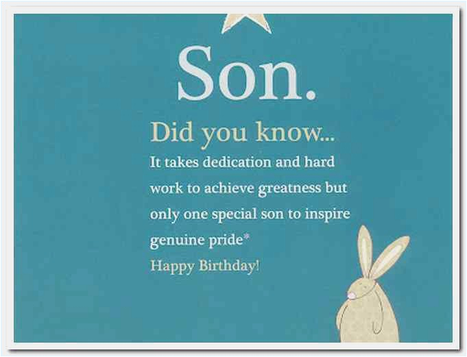 birthday cards for a son
