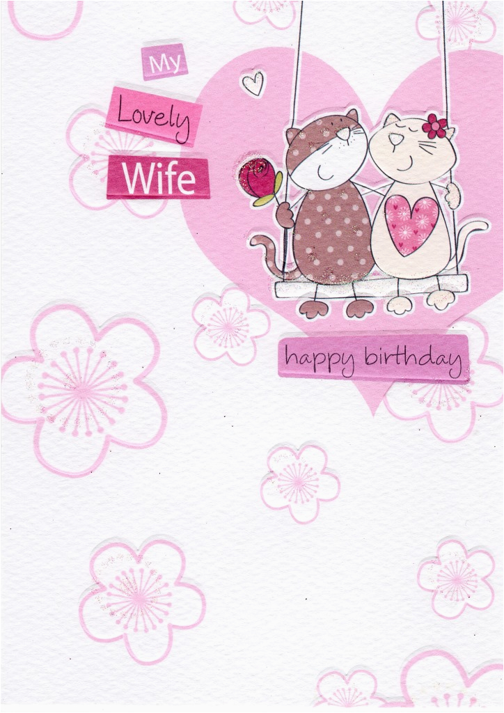 my lovely wife birthday greeting card cards love kates