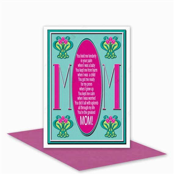 items similar to mom mum happy birthday card for mother