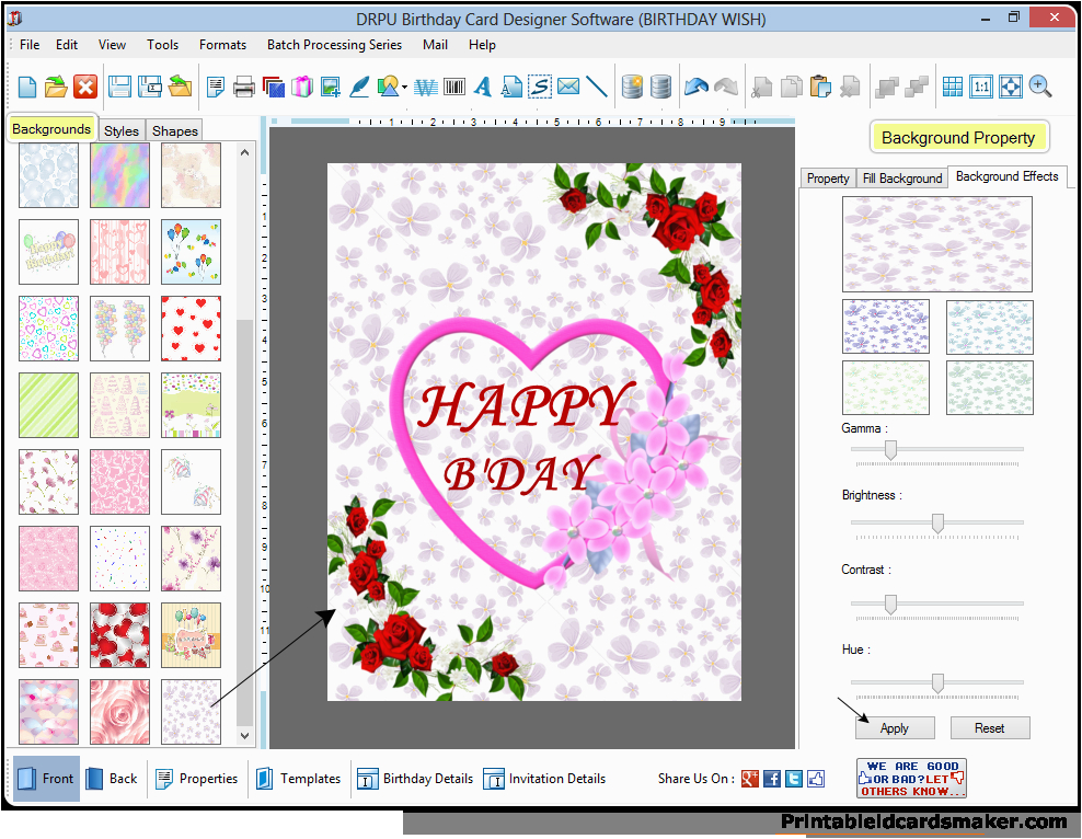 birthday cards maker software design printable birth day