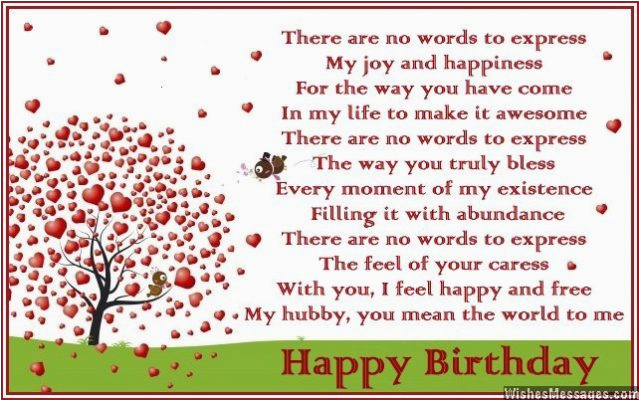 birthday poems for husband wishesmessages com