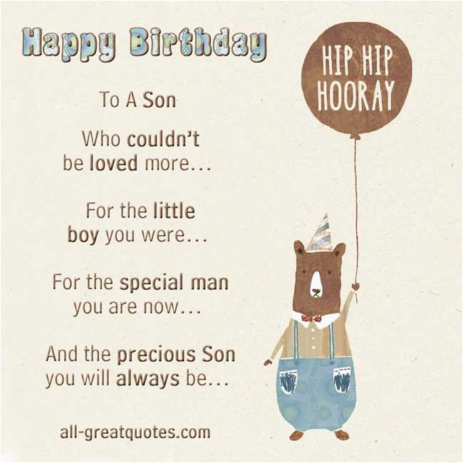 birthday card for son quotes