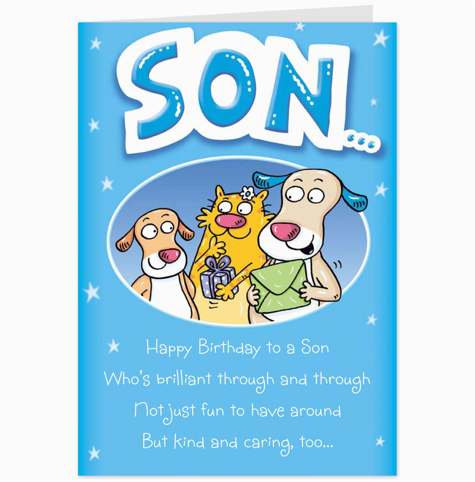 Birthday Card Sayings son Birthday Card for son Quotes Quotesgram