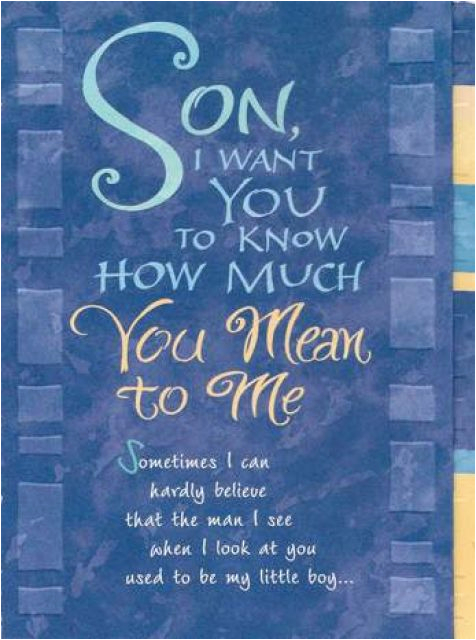 sentimental quotes for sons birthday